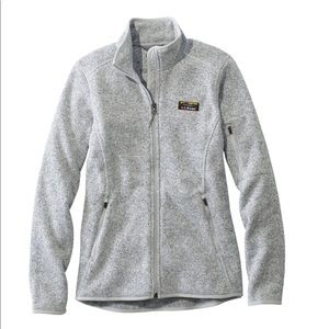 Gray LL Bean full-zip fleece